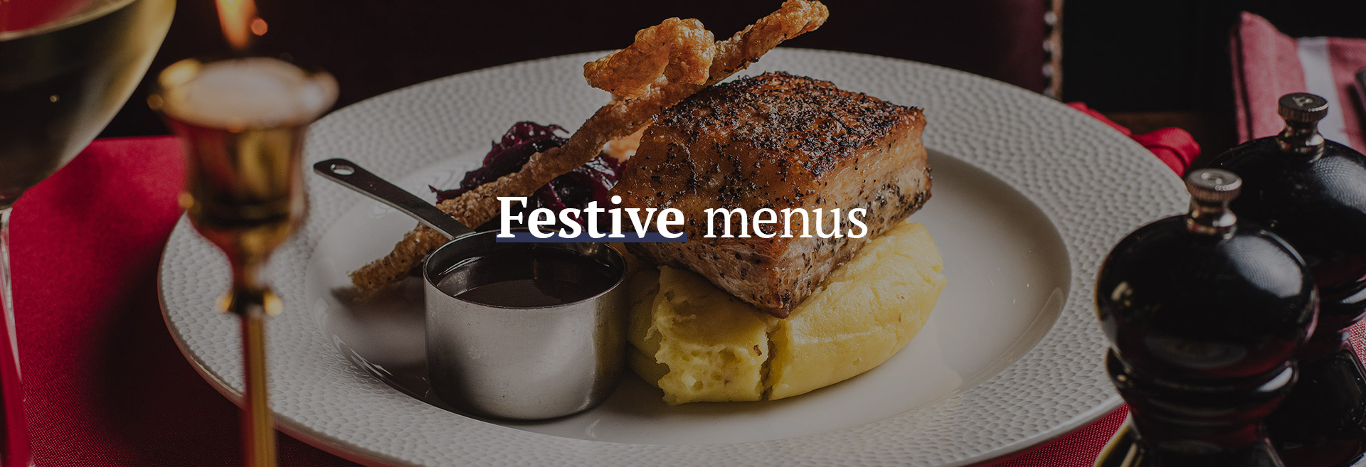 Christmas menu at The Volunteer